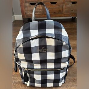 Kate Spade Chelsea Gingham Large Backpack